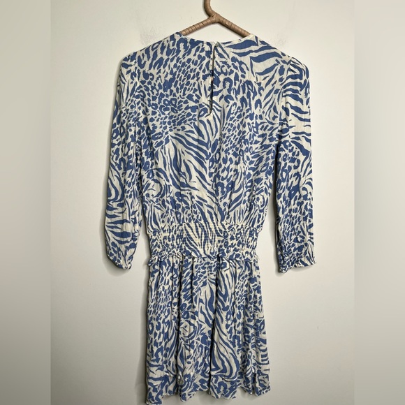 NEW Rails Inez Dress- in Blue Mixed Animal - Picture 5 of 10